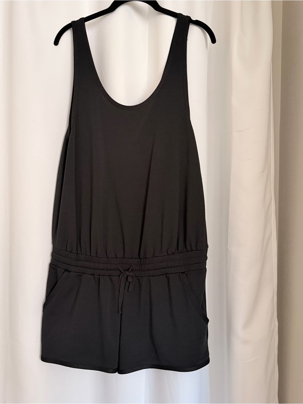 Fabletics Black Sleeveless Romper